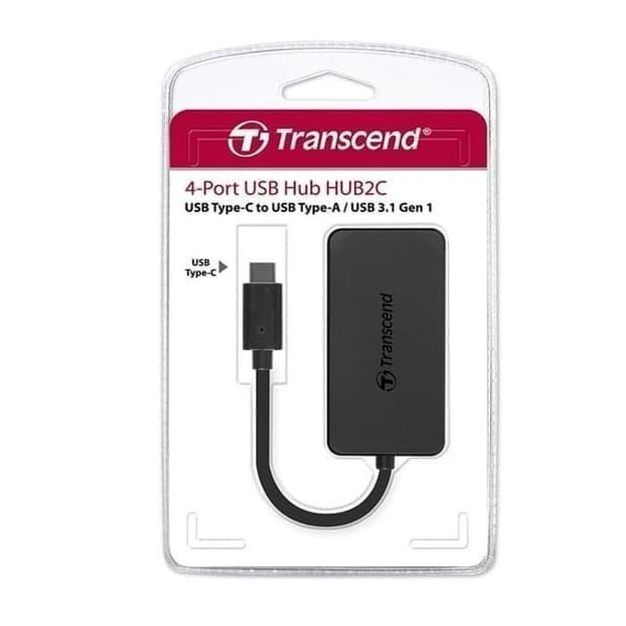 Transcend USB Type C To USB HUB 4-Port 3.1 - TS-HUB2C