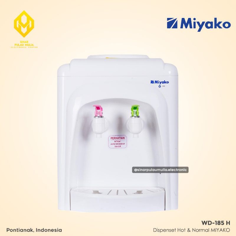 Miyako Dispenser Galon Atas Panas & Normal - WD-185 H / WD 185 H / WD 185H / WD185 H / WD185 H