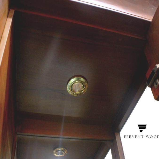 Bufet Lemari Pajangan / Bufet Jumbo Jati (Cermin,Laci,Lampu Dalam)