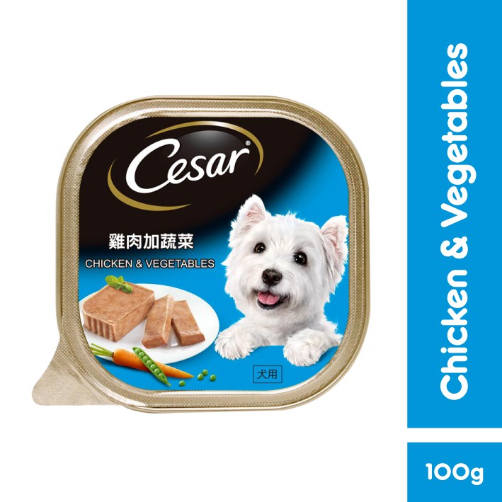CESAR® Makanan Anjing Basah 100g - Isi 1-Chicken & Veg