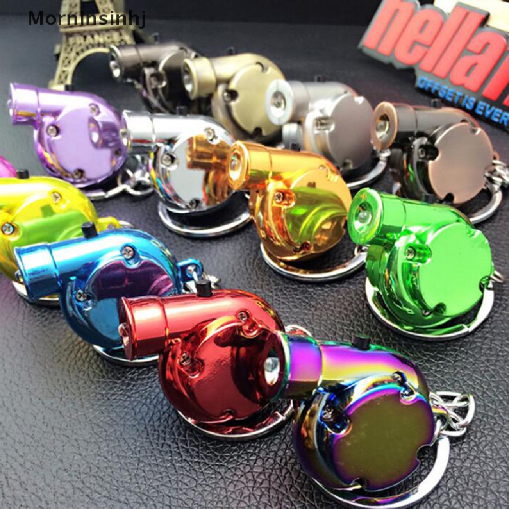 Mornin 1Pc Mini Turbo Turbocharger Spinning Turbin Mobil Interisor Accessorie Keyring id