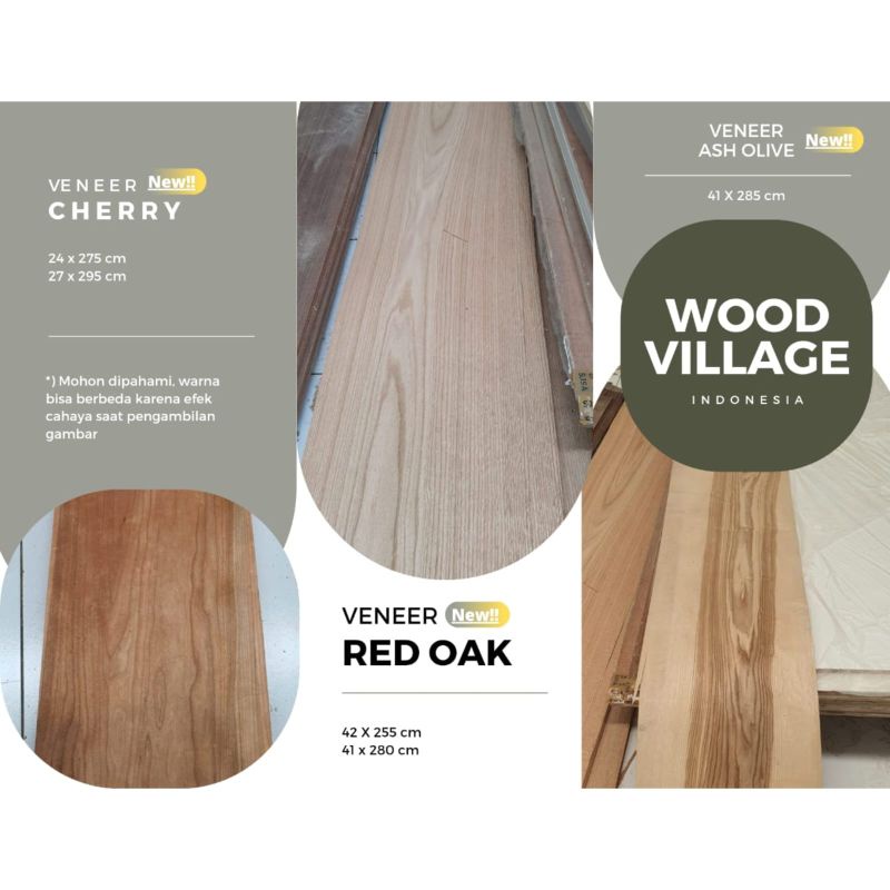 Veneer / Vinir / Vinyl Kayu Maple