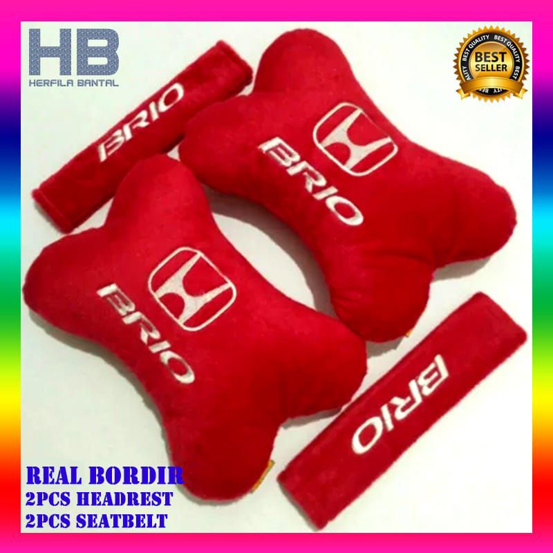 bantal headrest Brio bantal mobil Honda Brio aksesoris interior mobil brio