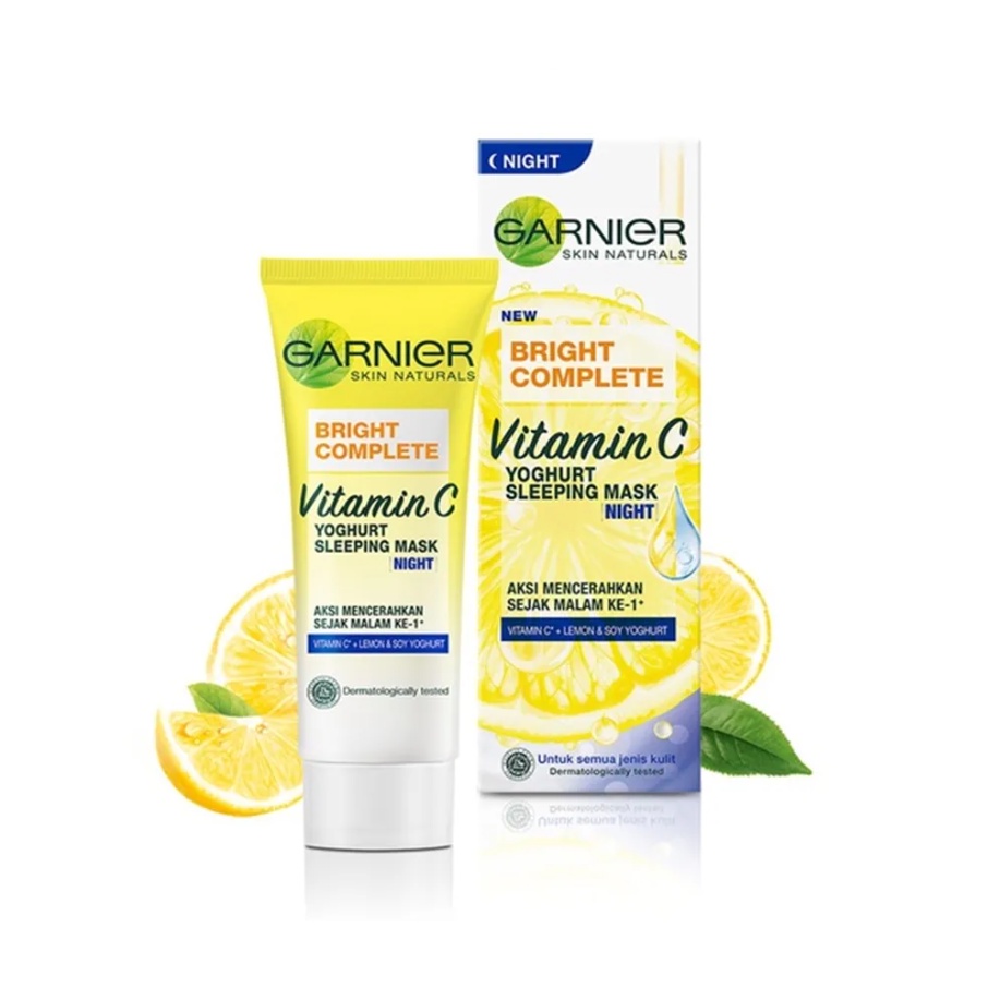 Jual Krim Malam Garnier Bright Complete Vitamin C Yoghurt Sleeping Mask