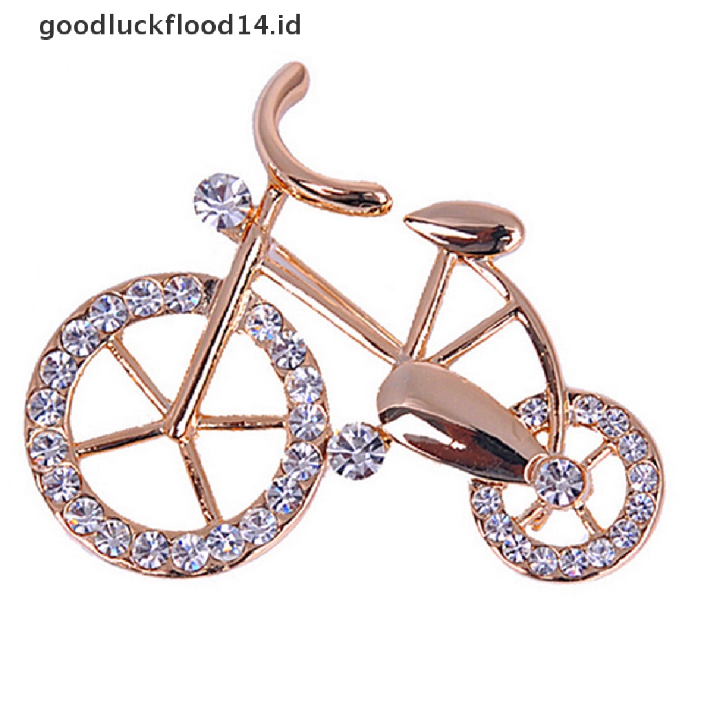 [OOID] Women Brooch Pin Fashion Bike Buckle Bicycle Pectoral Flower Gift Brooches Pins ID