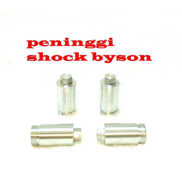 SAMBUNGAN SHOCK DEPAN BYSON 15CM 10CM PENINGGI SKOK SHOCK DEPAN BELAKANG YAMAHA BYSON UKURAN 15CM 10CM DRAT HALUS