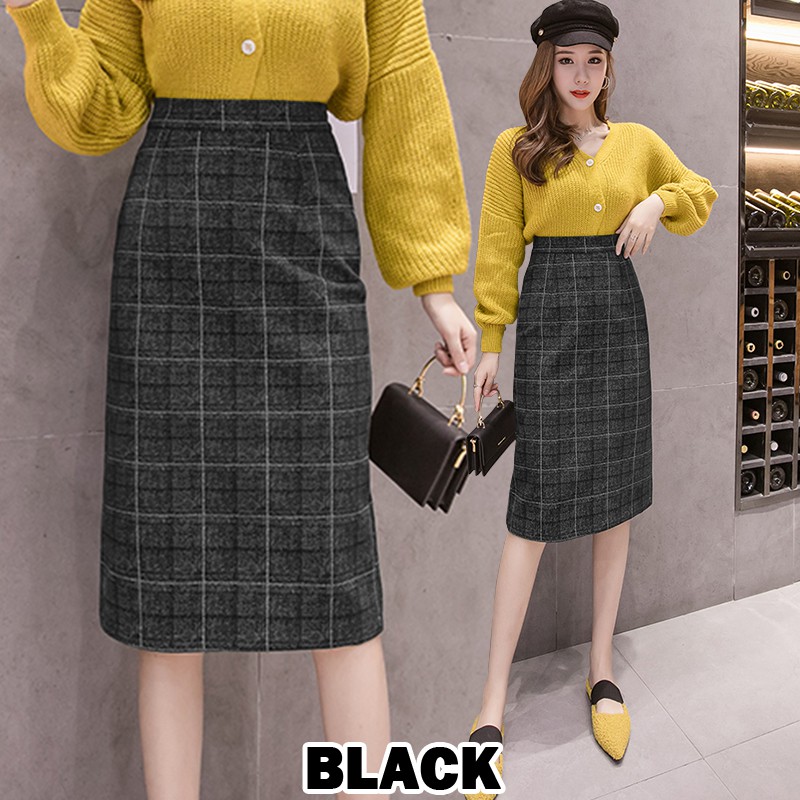 KARAKOREA 826 Shinhye Skirt/Korean Midi Skirt/Rok Midi/Rok Korea Skirt/Rok Autumn