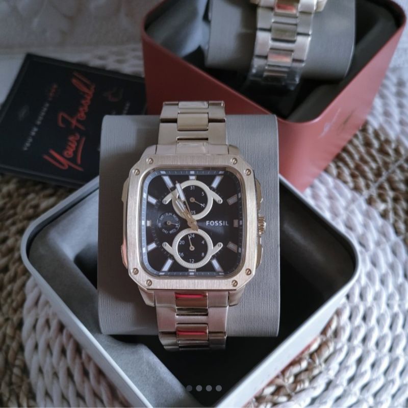 Jam tangan Fossil BQ2656 multi function gold-tone stainless steel watch