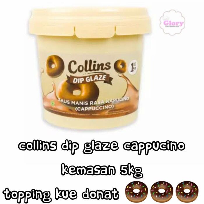 

collins dip glaze cappucino kemasan 5kg selai/topping