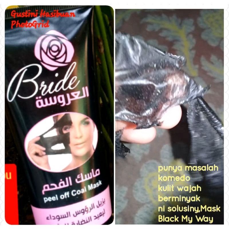 MY WAY masker Charcoal pengangkat komedo dan jerawat original BPOM