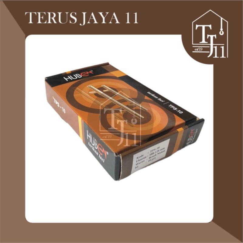 HUBEN Tarikan Laci TPS-10 / Tarikan Lemari merk HUBEN TPS-10-188-128 MM Brush Nickel