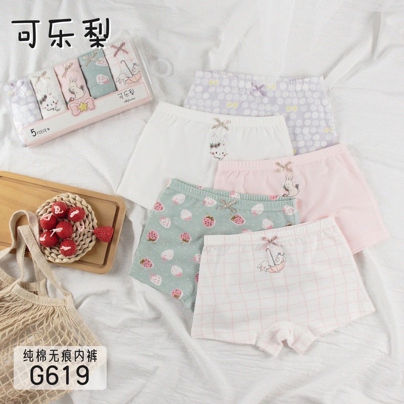 KIDS BOXER UNDERWEAR (5 PCS) / CELANA DALAM ANAK CEWEK PEREMPUAN