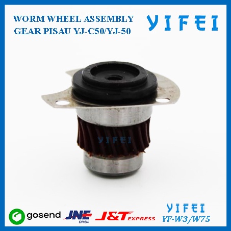 WORM WHEEL ASSEMBLY YIFEI YF-W3/W75/GEAR PISAU YJ-C50/YJ-50