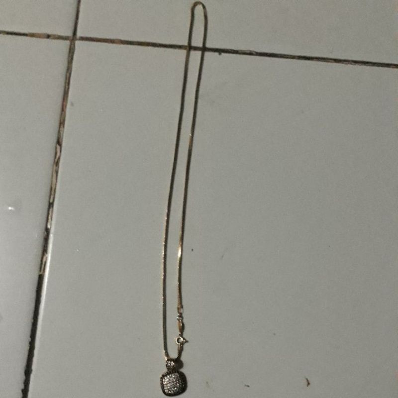 kalung emas asli berliontin mpp full