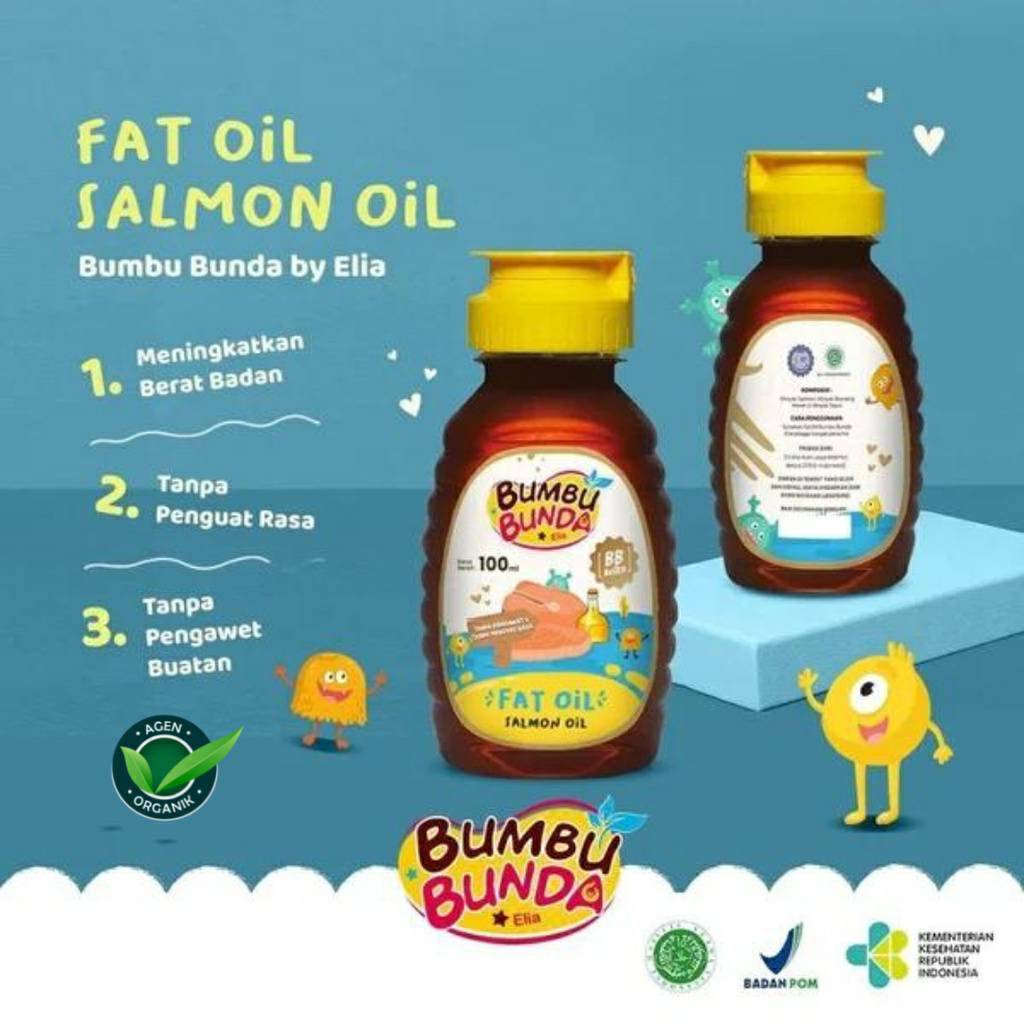 Jual Bumbu Bunda Elia Chicken Fat Oil / Salmon Fat Oil / Minyak MPASI