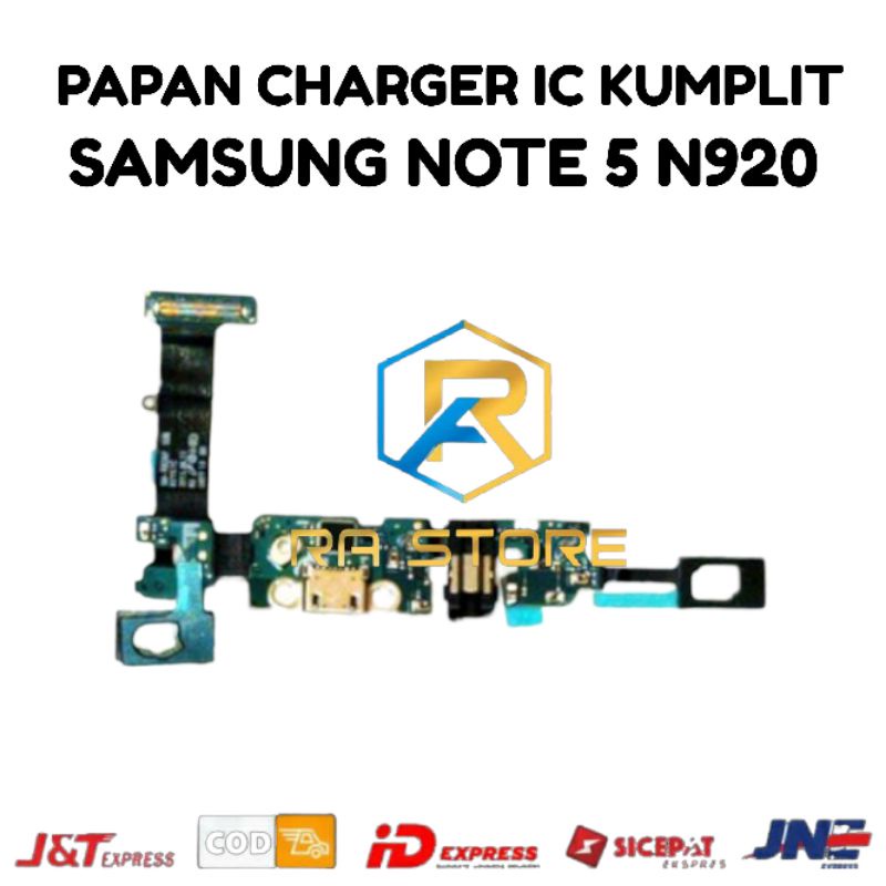 Flexible Flexibel Papan Konektor Charger Samsung Galaxy Note 5 N920 Fleksibel Connector Carger Casan Cas TC Charging Original