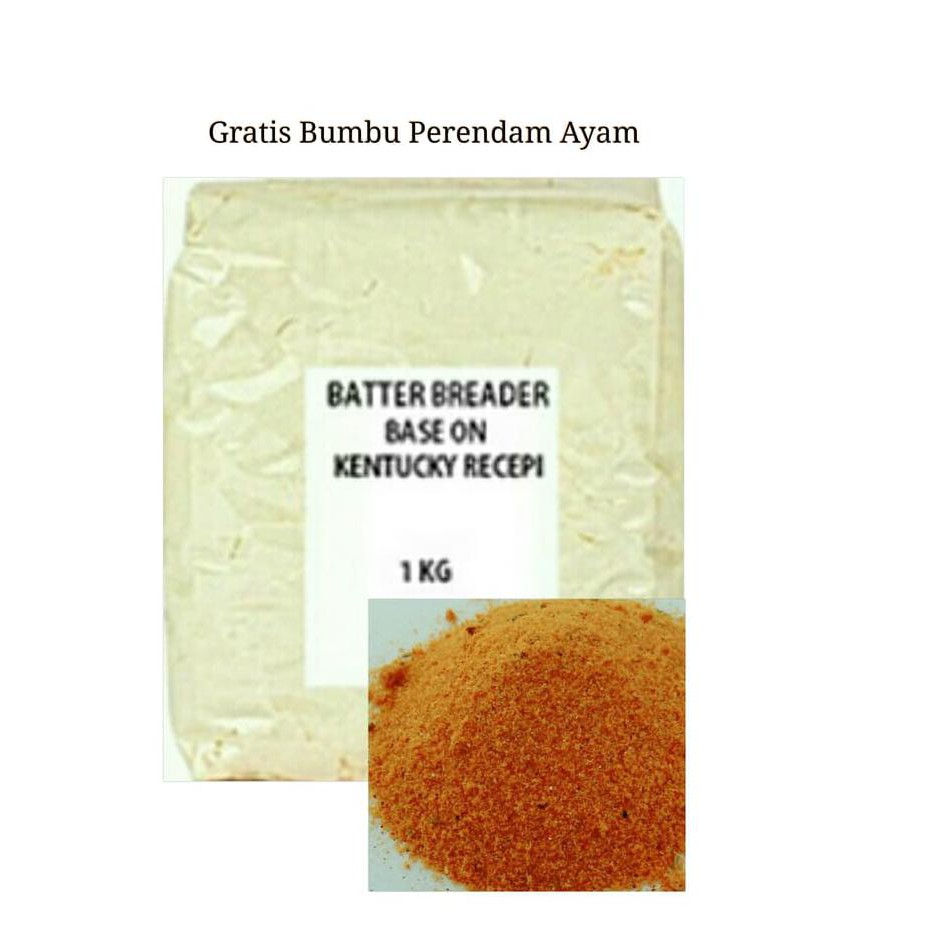 

Sale!! Tepung Kentuky Ayam / Fried Chicken - 1Kg / Free Marinasi Terbaru