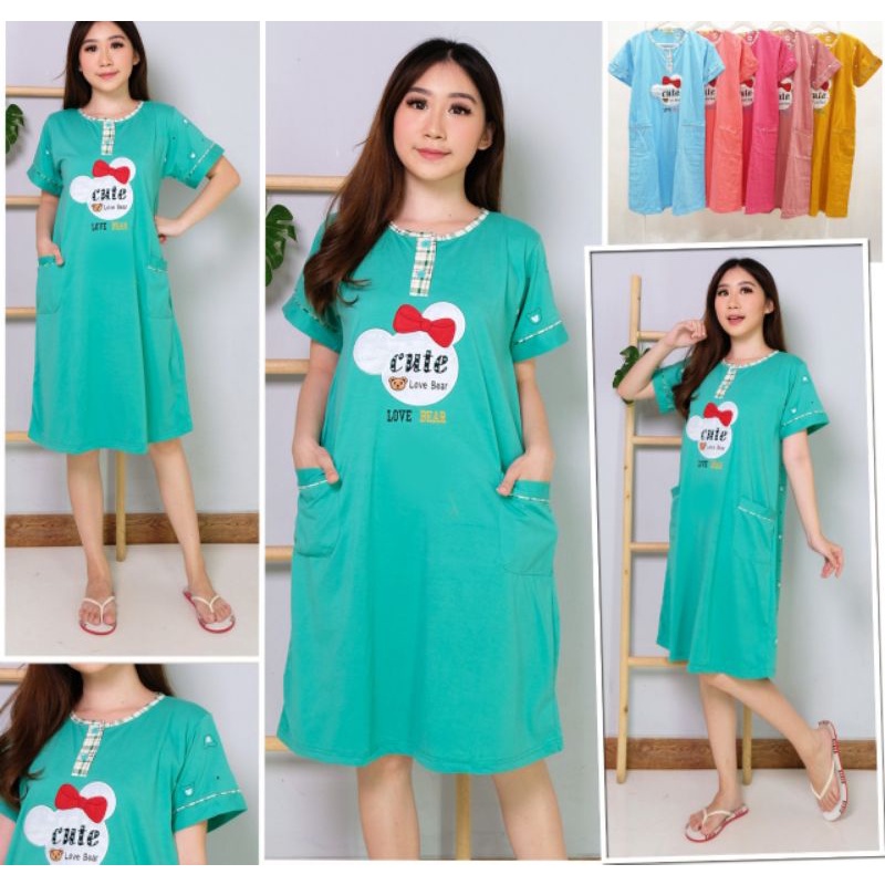 DS001 Daster Standar Merek Tessa Grosir Baju Tidur Wanita Dewasa Piyama Babydoll Wanita Daster Wanit
