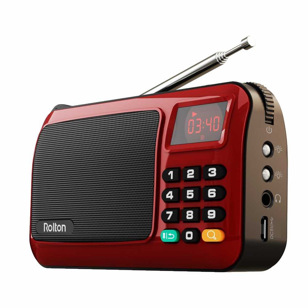 Best Seller ! Rolton W405 Portable FM Radio Player TF Card - W405