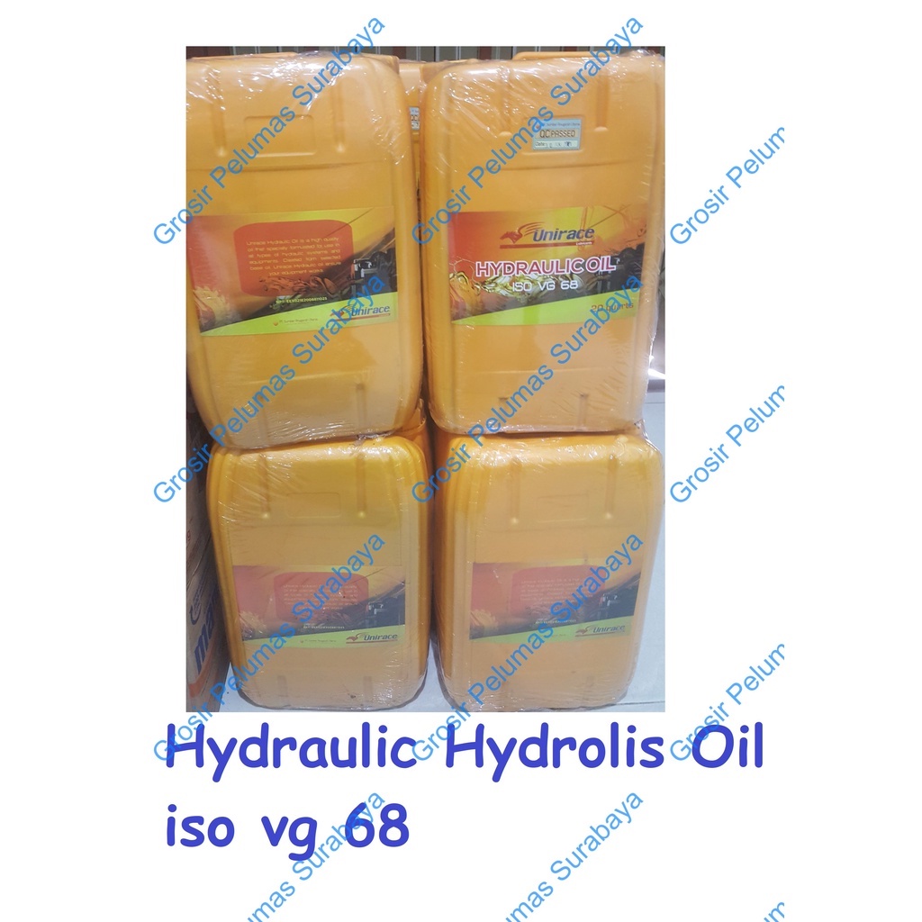 UNIRACE Hydraulic oil 68 oli sae 10 jerigen 20 Quart hydrolik hidrolik hydrolis hidrolis oil sae 10