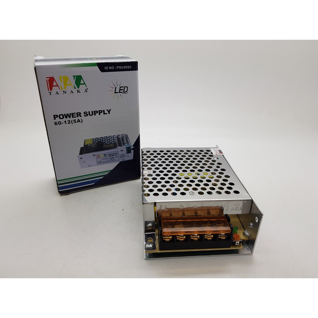 Power Supply Jaring ( Adaptor) Merk TANAKA 12V 5A garansi 1 tahun