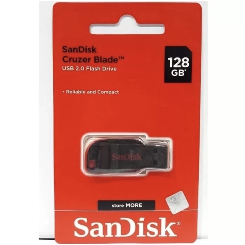 Flashdisk Sandisk Cruzer Blade 128GB Flash Disk 100% ORIGINAL