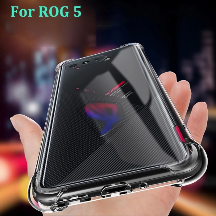 Soft Case Silikon Asus ROG Phone 5 ROG Phone 5s ROG Phone 3 Bening Transparant Airbag Anti Crack Tebal