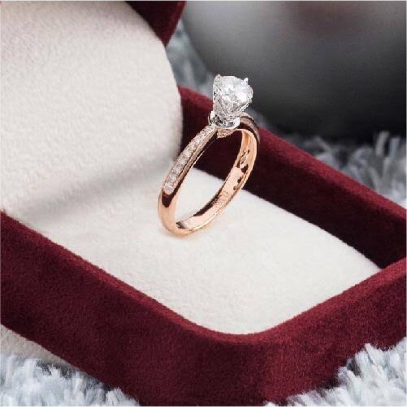 Cincin tunangan lapis emas 24k