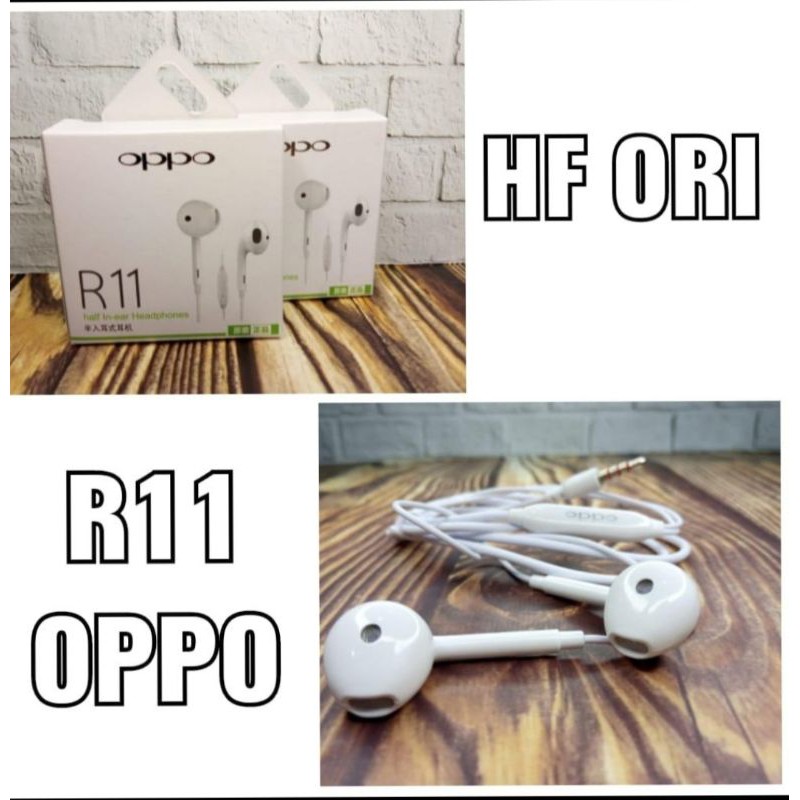 Headset Ori Oppo R11 Jack Audio 3.5mm Handsfree Oppo Suara Jerni Bagus