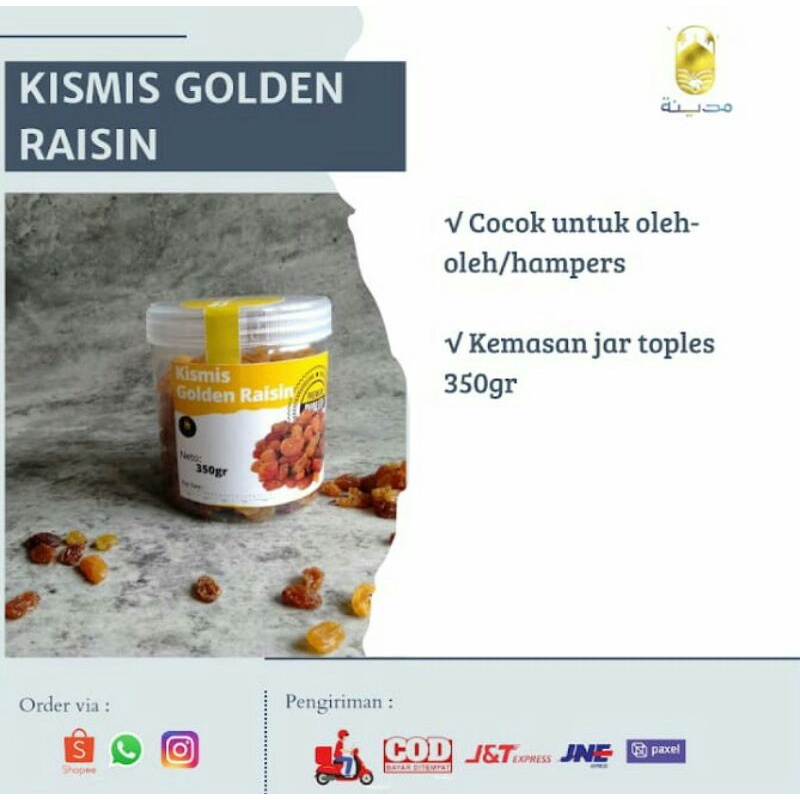 

Kismis Golden Raisin Jar Toples 350Gram