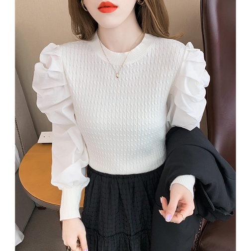 atasan RAJUT IMPORT rajut lengan panjang fashion korea style wanita 4803# IMPORT