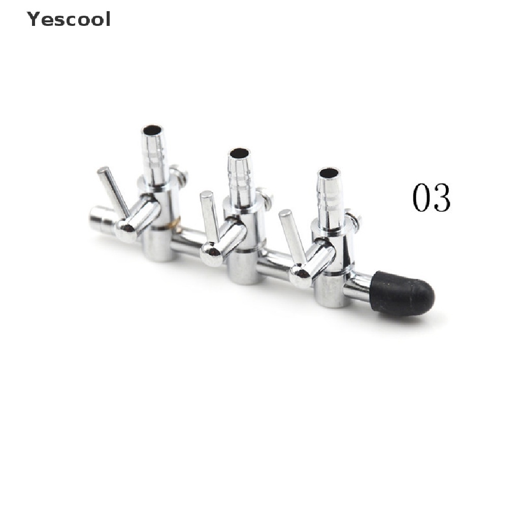 Yescool 1pc Katup Kontrol Aliran Udara Akuariumtangki Ikan Bahan Stainless Steel