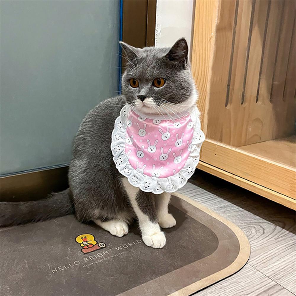 Timekey Syal Bandana Segitiga Bahan Katun Bisa Dicuci Untuk Anjingkucing Peliharaan N3P9