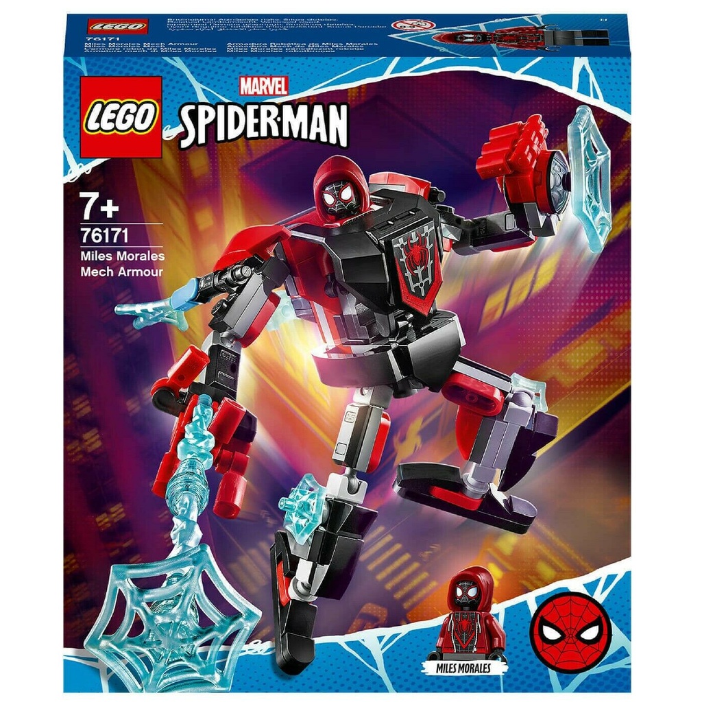 LEGO Marvel Superheroes - 76171 Miles Morales Spiderman Mech Set Robot Original Brick Avengers Spide