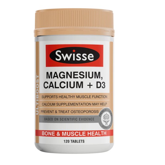Swisse Magnesium Calcium+D3 120 tabs