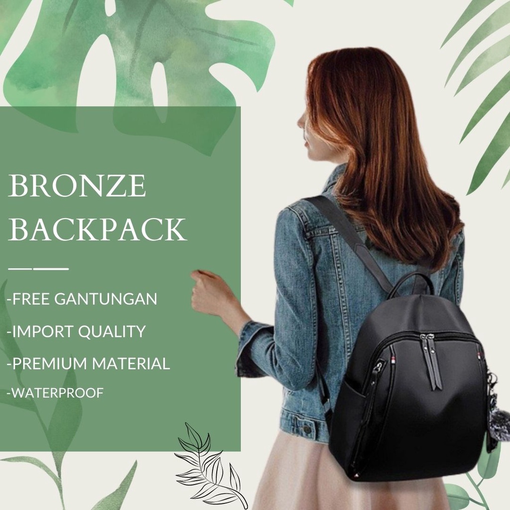 Tas Ransel Cewek Import " BRONZE "