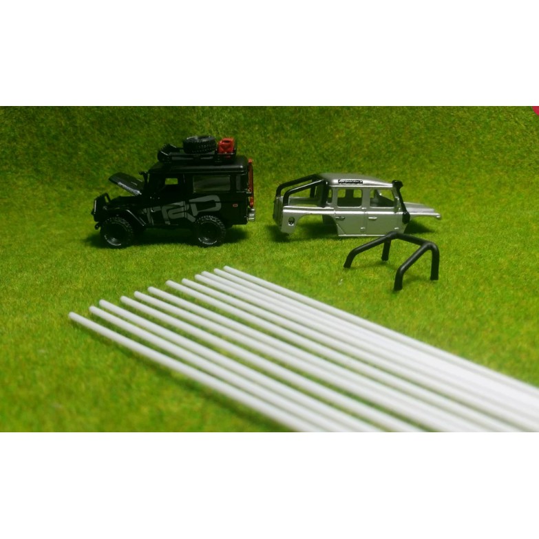 Pipa Maket Bulat Padat Untuk Maket Diorama Custom Roll Bar Roof Rack Hotwheels Johnny Lightning