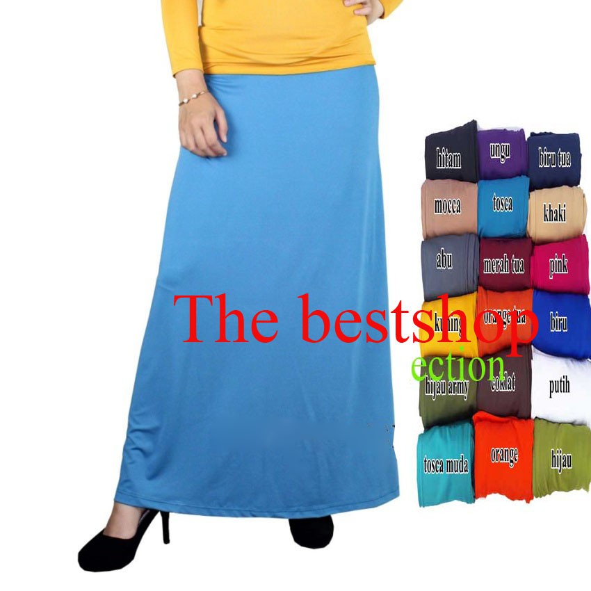 Rok standar Jersey(licin) Rok santai