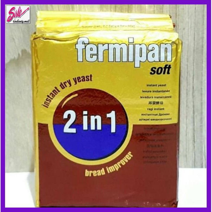 

Giragi- Fermipan Soft Ragi Instant Dry Yeast - Bread Improver 2 In 1 500 Gr -Makanan-Minuman.