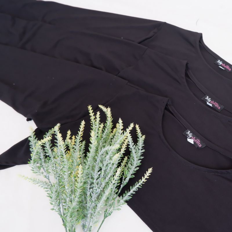 manset crop premium• manset sambung lengan bolero • manset kaos •-Hitam