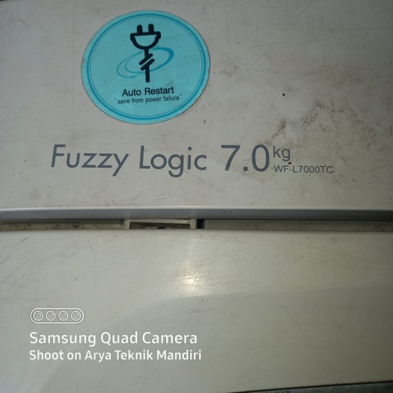 Gearbox Mesin Cuci LG TurboDrum FUZZY LOGIC 7kg WF-L7000TC Bukaan atas