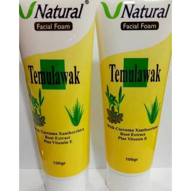 V NATURAL FACIAL FOAM TEMULAWAK.