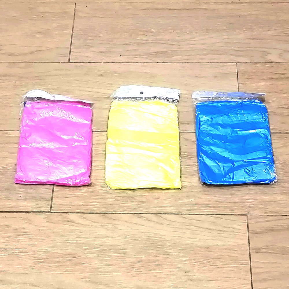 JAS HUJAN PLASTIK / JAS HUJAN PLASTIK SEKALI PAKAI / JAS HUJAN MANTEL PLASTIK PONCHO DISPOSABLE EMERGENCY RAINCOAT