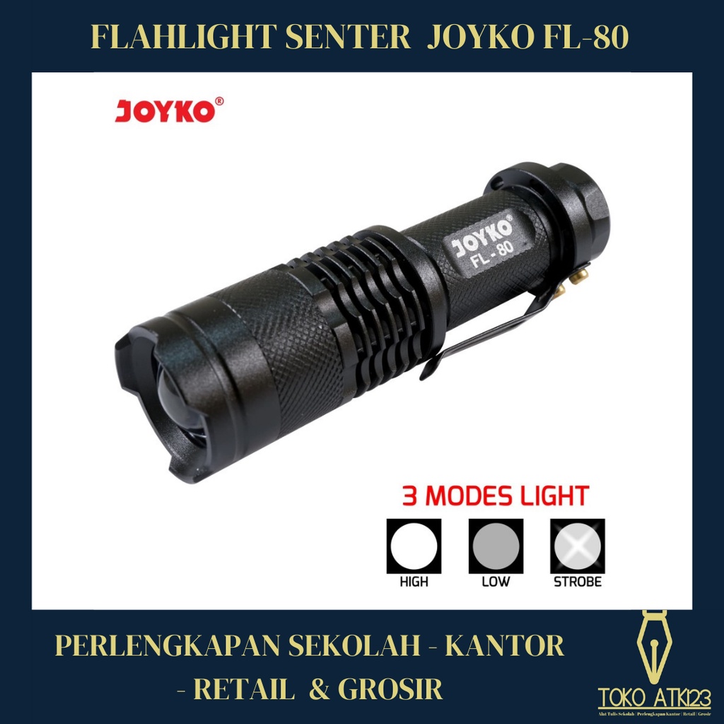 LED Flashlight / Senter LED Joyko FL-80