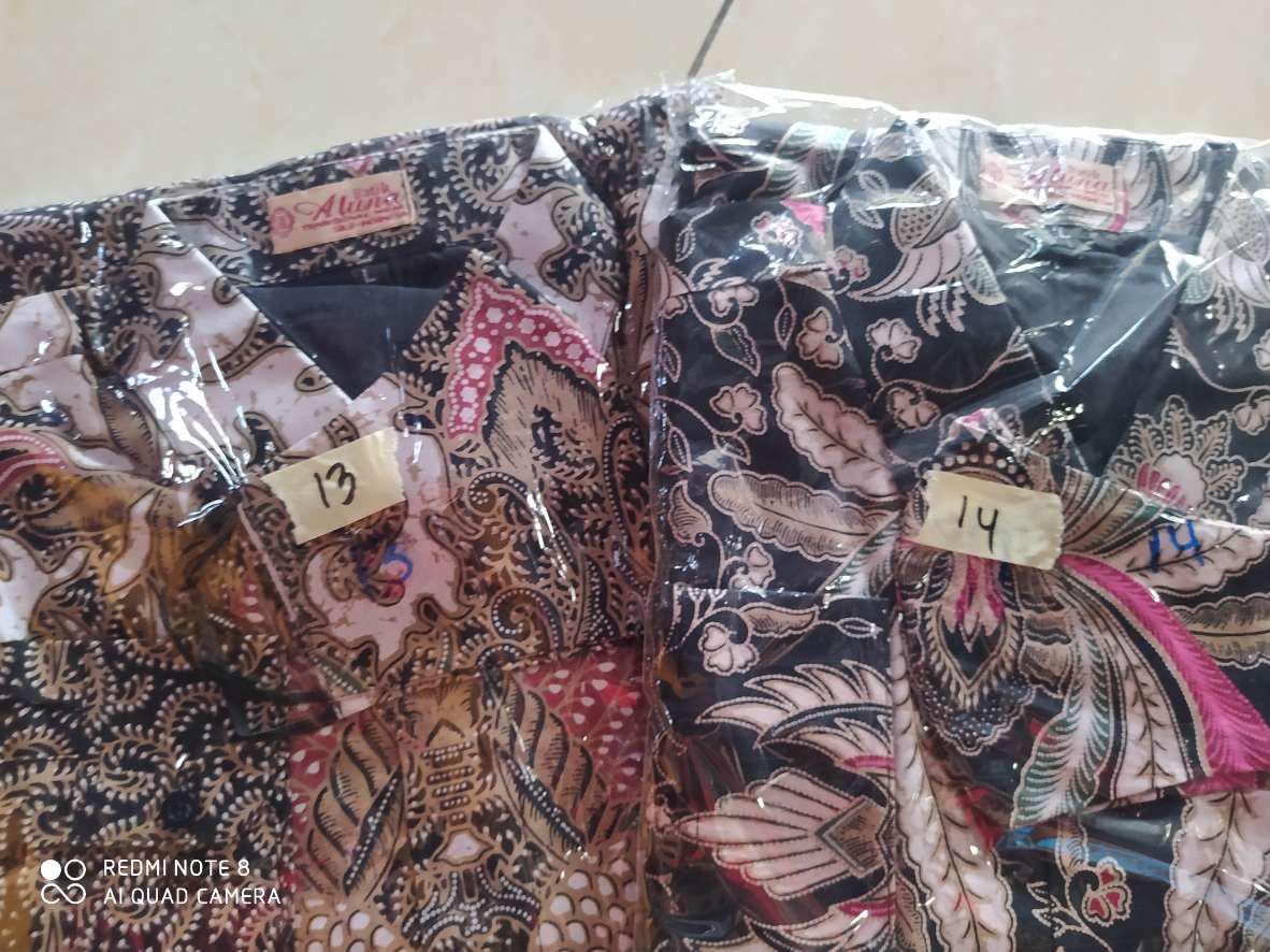 Baju Kemeja Batik Premium Slimfit Furing Lengan Panjang Pria Cowok Murah Batik Solo Aluna 007
