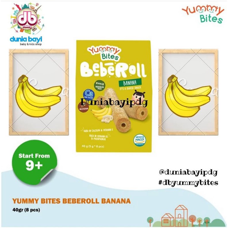 Yummy Bites Beberoll 40 gr  9 bulan+/ yummy bites beberoll