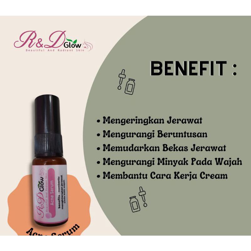 KEMASAN BARU SERUM GLOWING / SERUM ACNE R&amp;D GLOW