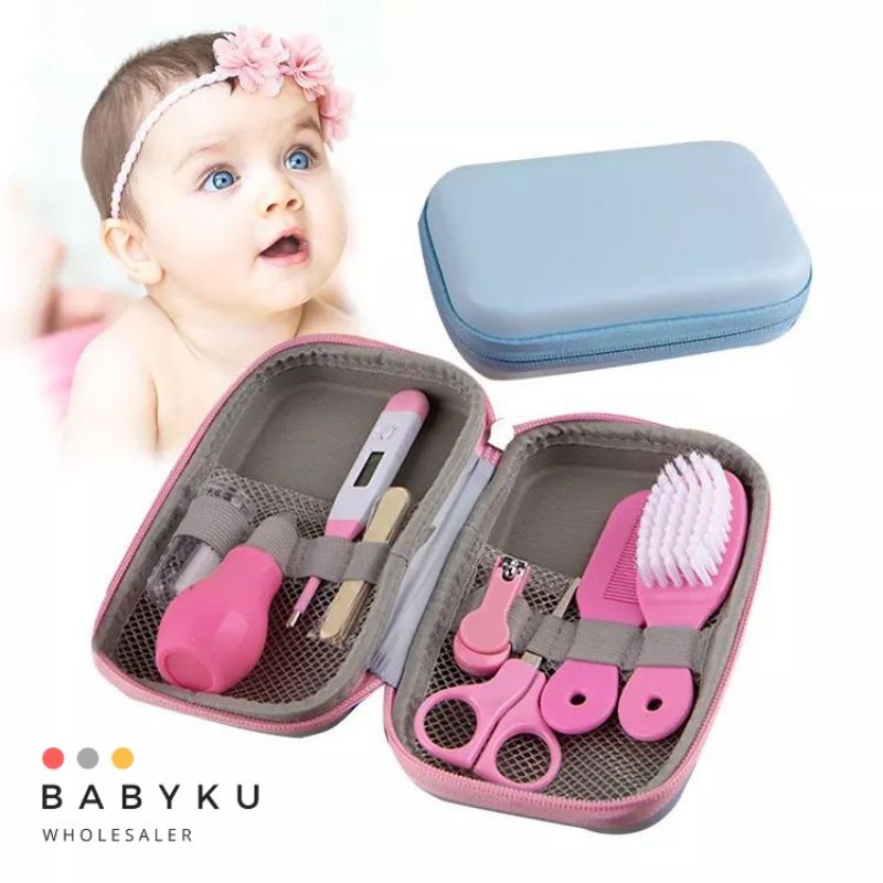 Gunting kuku sisir bayi / baby care kit 8in1 / baby manicure set