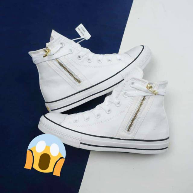 CONVERSE 70S WHITE ZIPPER HIGH