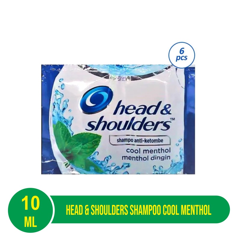 Head &amp; Shoulders Shampoo Cool Menthol 6x10ml Sachet